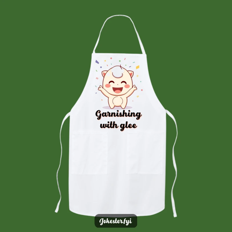 Funny Confetti Apron: Playful Chef Celebration, Hilarious Kitchen Gift!
