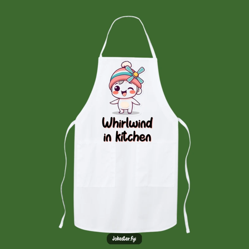 Funny Propeller Beanie Chef Apron: Cook Up Smiles with Whimsical Flair