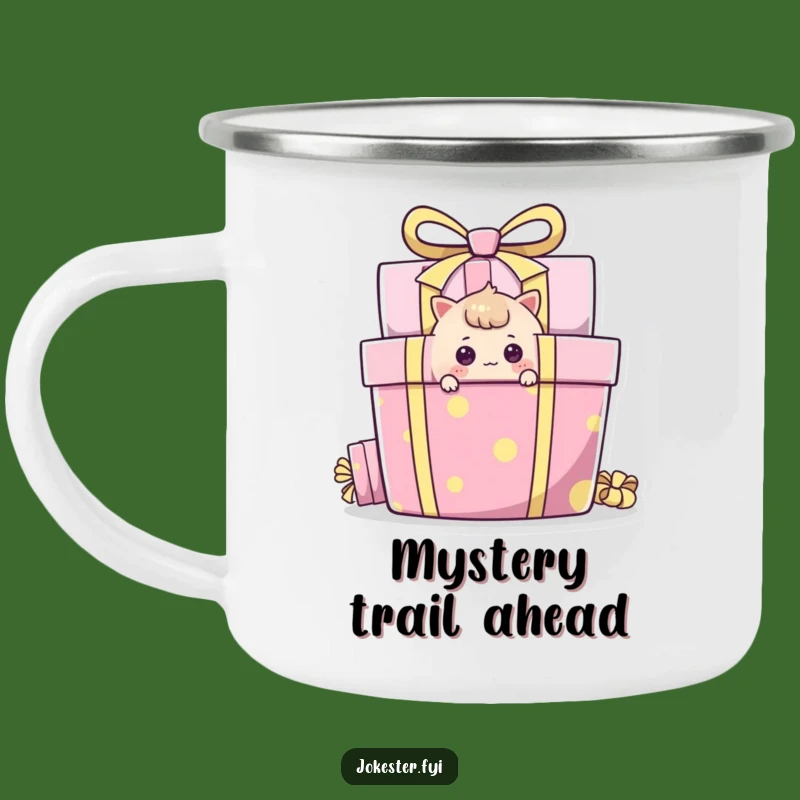 Funny Curious Peeker Camping Mug: Adventure Fuelled by Mystery