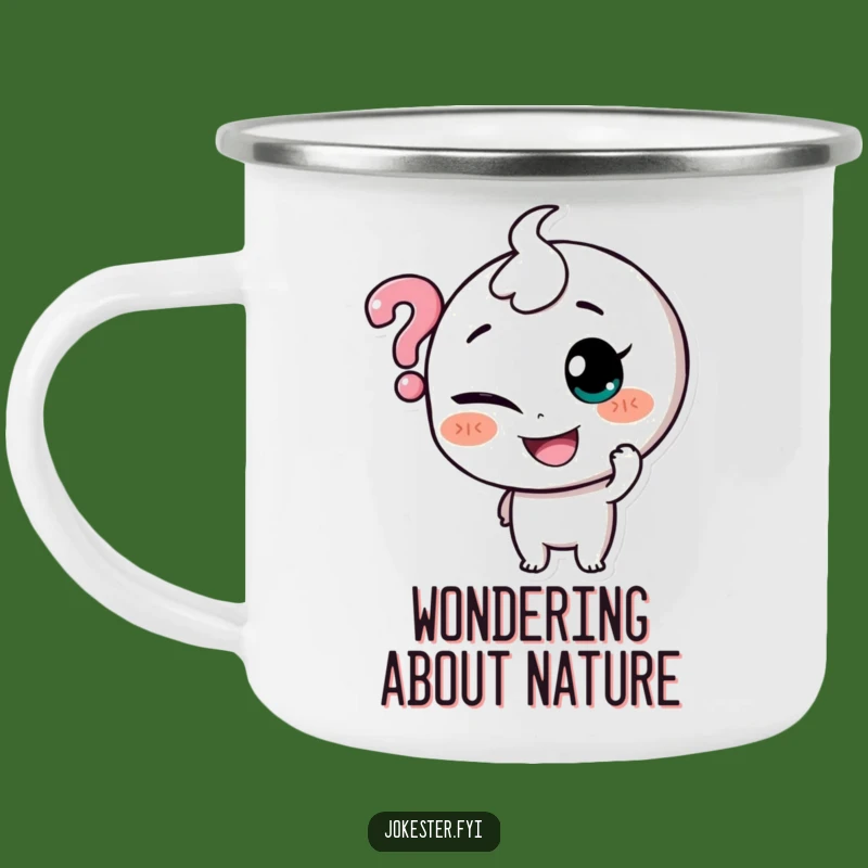 Funny Question Mark Tickler Camping Mug: Explore with a Smile
