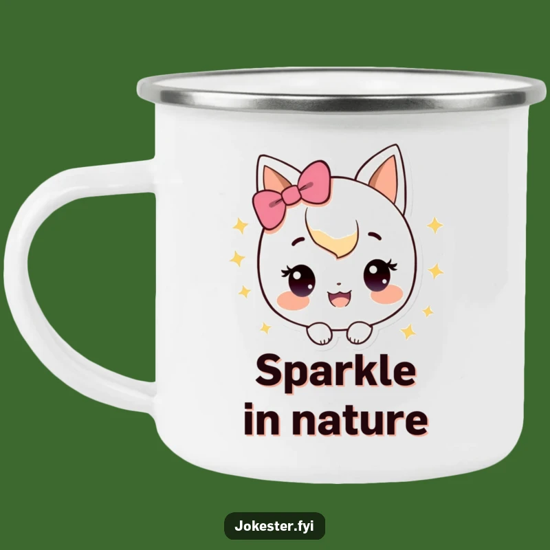 Funny Sparkle Happy Camping Mug: Adventure Fuelled by Joy