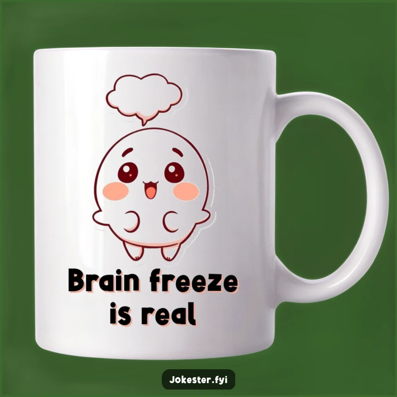 Funny Surprised Thought Mug: Happy Character Surprise, Perfect Gift for Brainstormers!