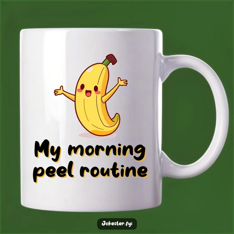 Funny Banana Slipping Mug: A Hilarious Cartoon Banana Gift for Laughs