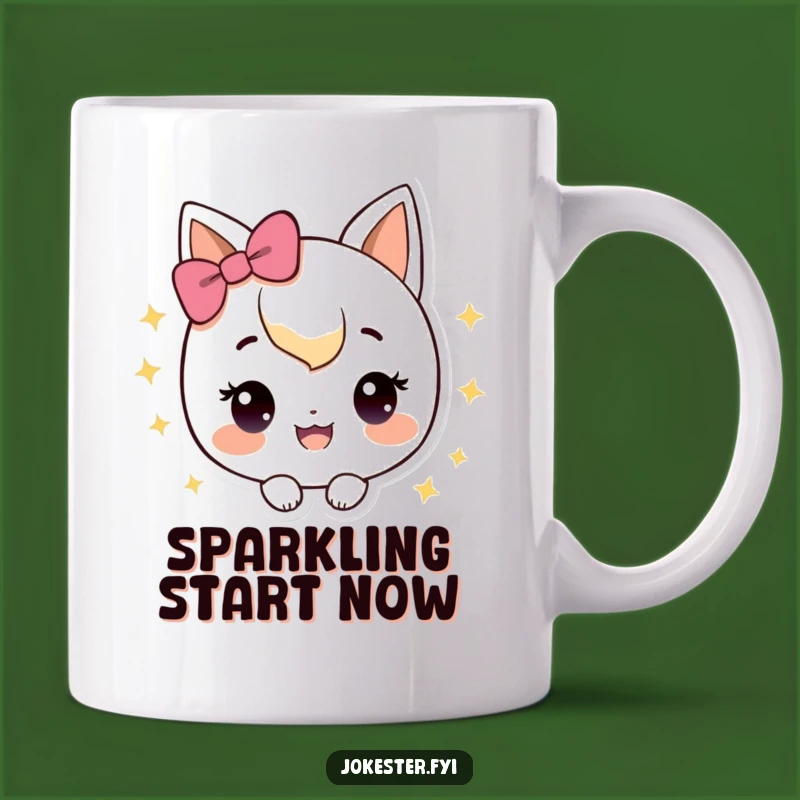 Funny Sparkle Happy Mug: Joyful Glow, Hilarious Gift for Blissful Souls