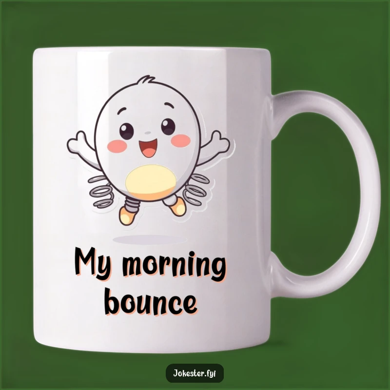 Funny Spring Feet Bouncing Mug: Start Your Day with Joy