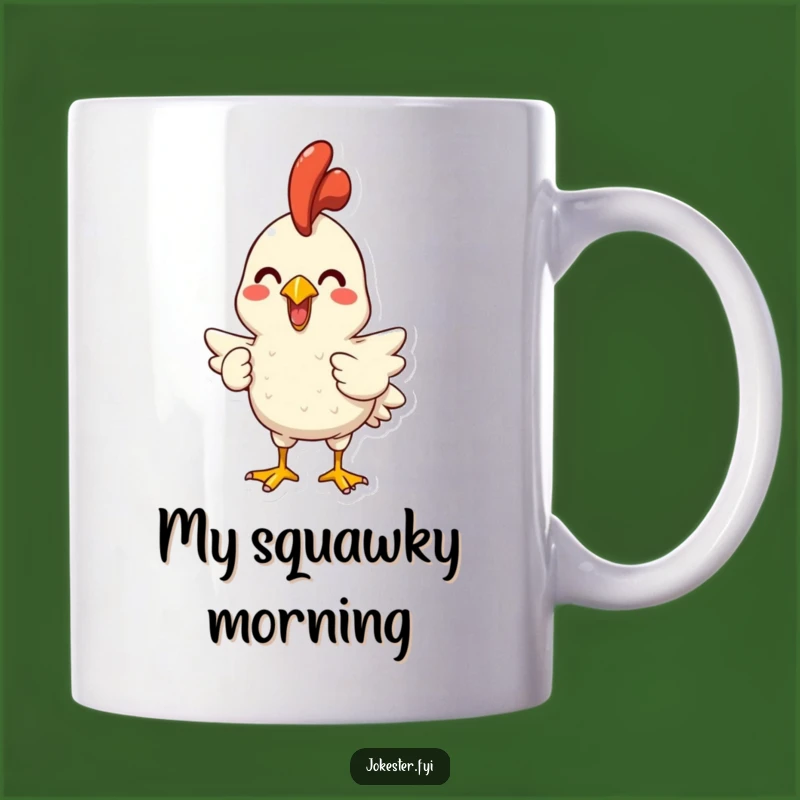 Funny Rubber Chicken Squawking Mug - Unleash Hilarious Joy with Every Sip!