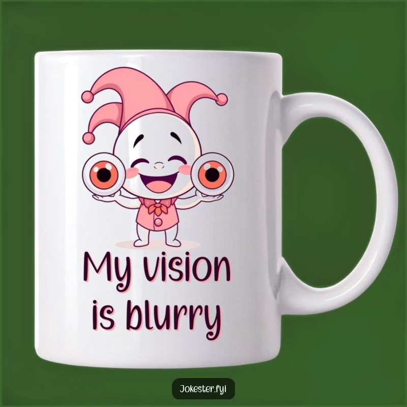 Funny Jester Eyeball Juggler Mug: A Hilarious Gift for Jokers and Eccentrics