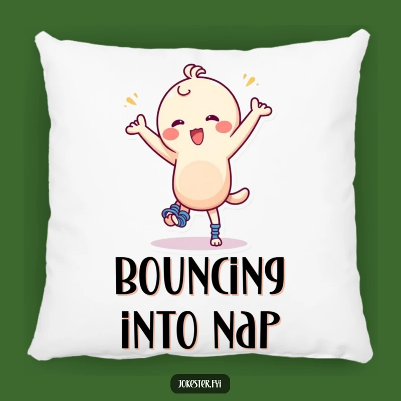 Funny Spring Dance Pillow: Cuddle Up with This Hilarious Character Design