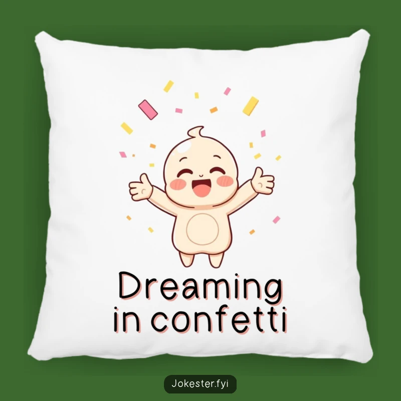 Funny Confetti Catching Pillow: Cozy Up with Festive Joy, Perfect Gift