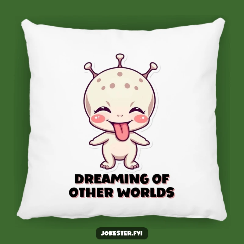 Cozy Funny Alien Tongue Pillow: Soft Pillow for Laughs