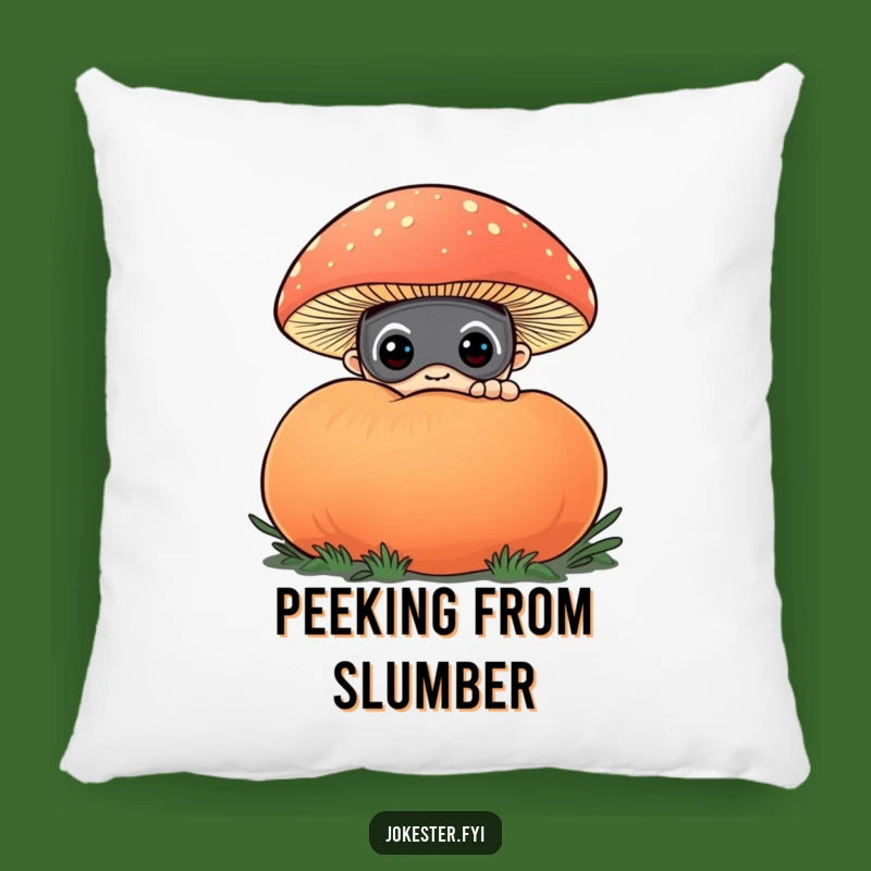 Funny Curious Masked Character Pillow - Snuggle Up with Playful Mystery!