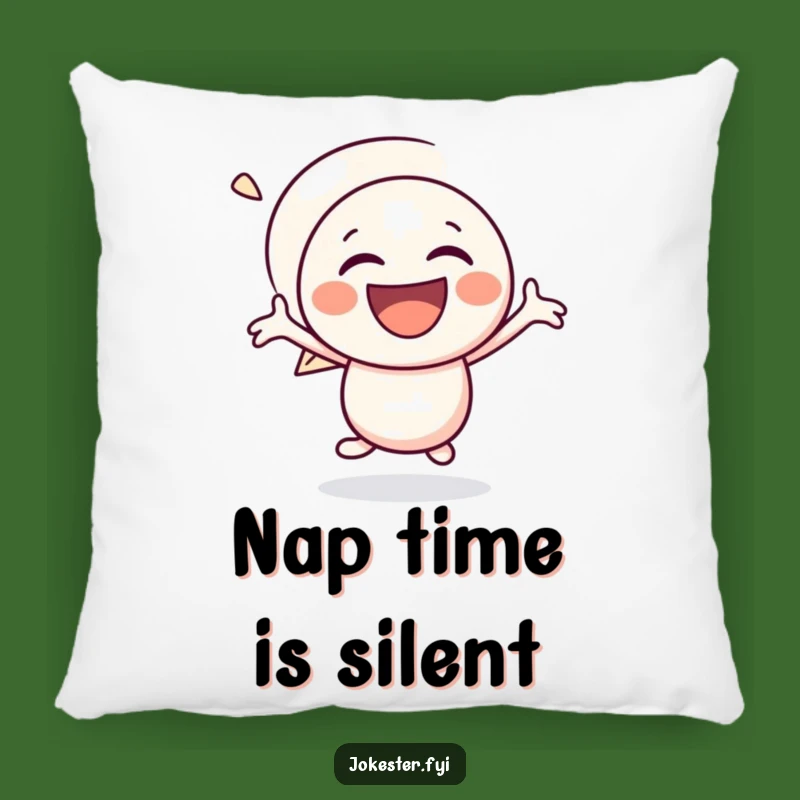 Funny Speech Bubble Pillow: Cozy Laughs with this Bouncing Character