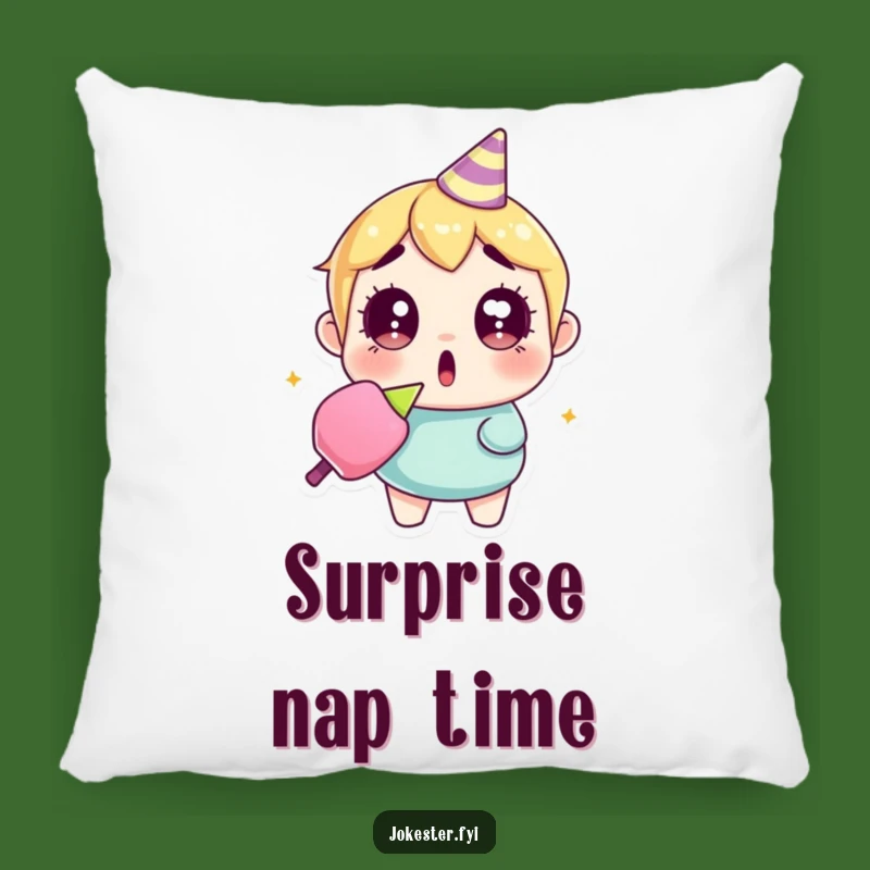 Funny Surprised Party Popper Pillow: Snuggle with Shocking Fun, The Perfect Funny Gift Pillow!