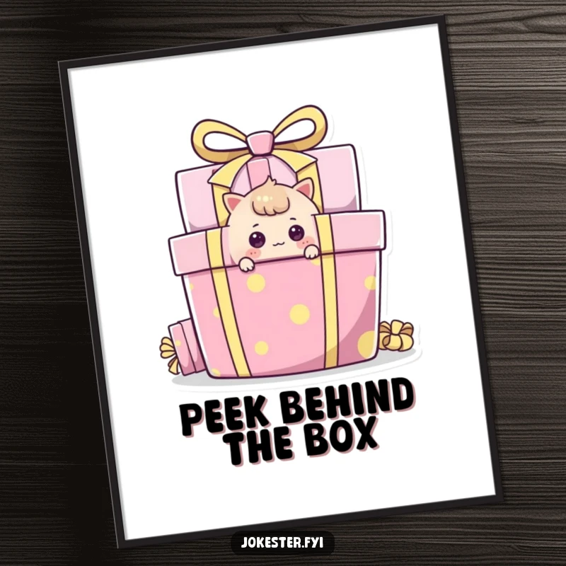 Funny Curious Peeker Digital Art Print, mysterious character, instant download, perfect for whimsical decor.