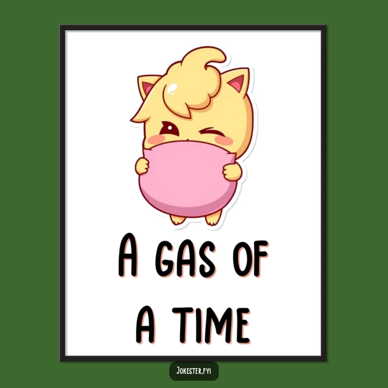 Funny Whoopee Cushion Digital Art: Mischievous Character Printable, Instant Funny Gift!