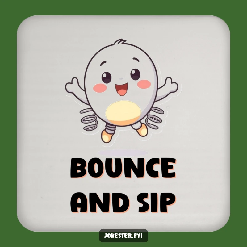 Funny Spring Feet Bouncing Coaster: Protect Surfaces with Joy