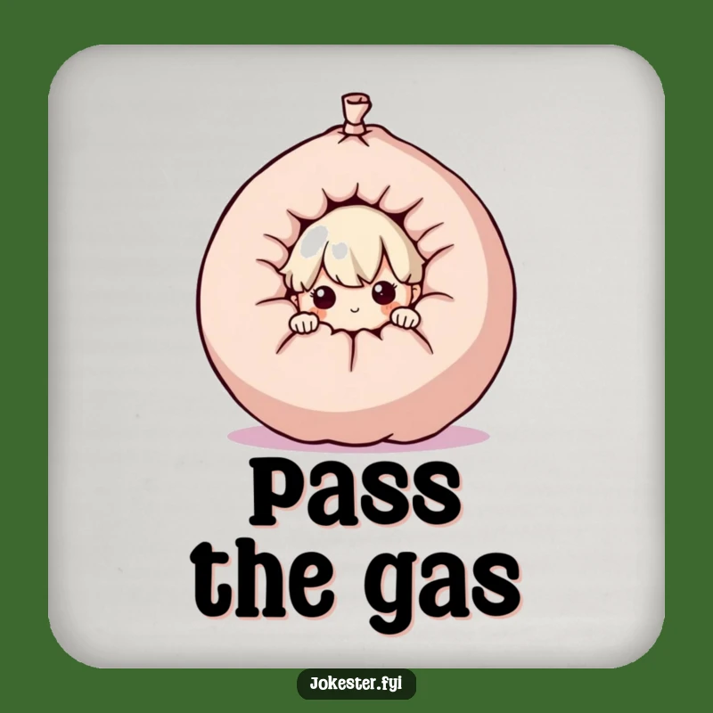 Funny Whoopee Cushion Coaster - Curious Character Drink Gift