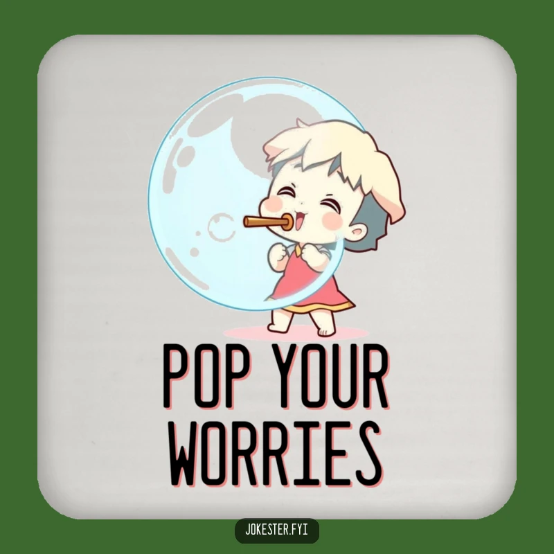 Funny Giant Bubble Blower Coaster - Excited Character Drink Gift