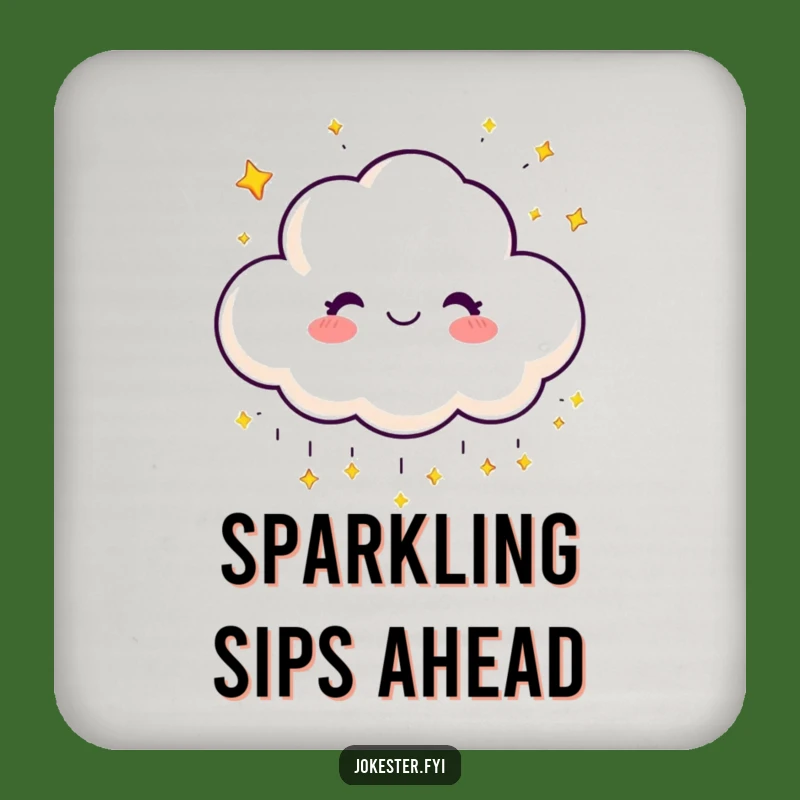 Funny Happy Cloud Coasters: Protect Surfaces with Starry Charm