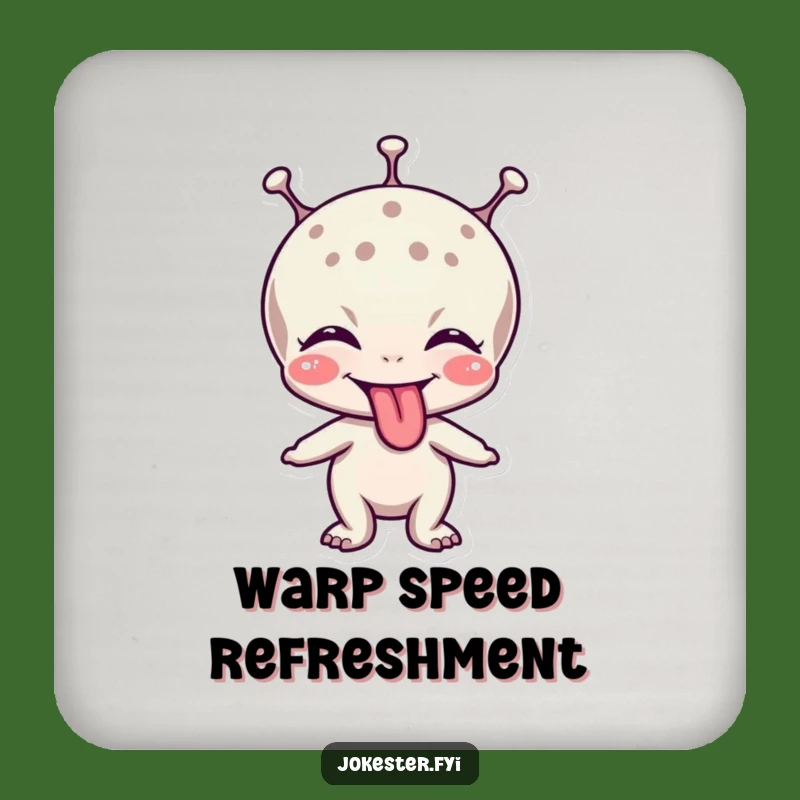 Funny Alien Tongue Coasters: Protect Surfaces with Cosmic Flair