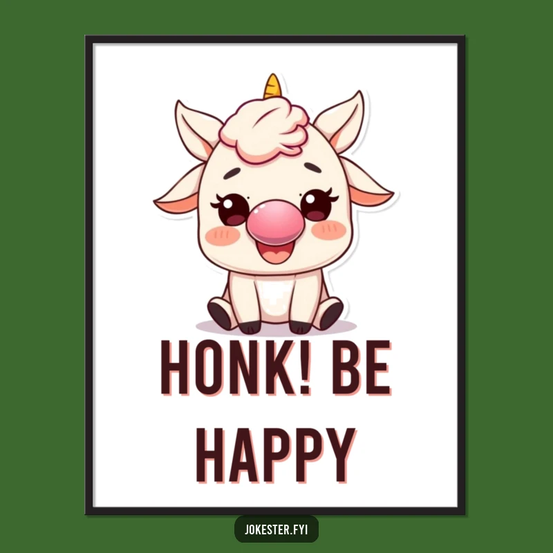 Funny Clown Art Poster: Hilarious Honking Character for Your Walls