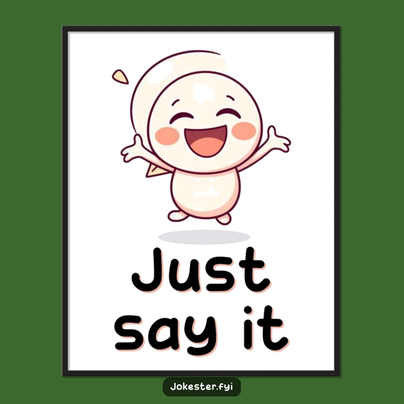 Funny Speech Bubble Poster: Joyful Laughing Art for a Cheerful Space