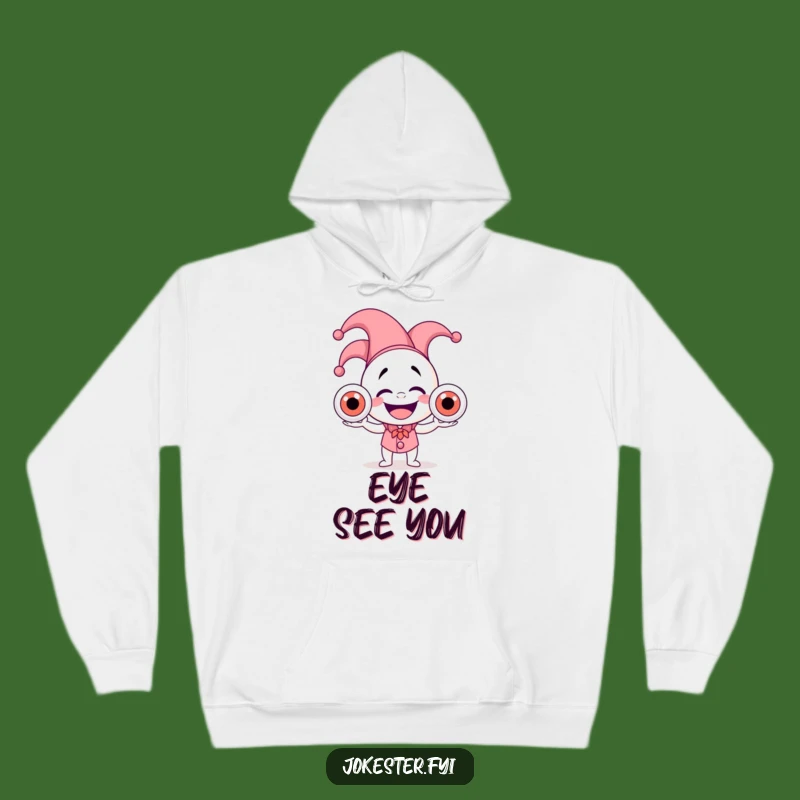 Funny Jester Eyeball Juggler Hoodie: Cozy Up with Comedic Chaos