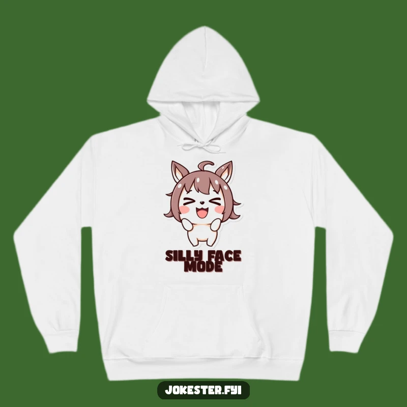 Cozy Funny Cross-Eyed Joyful Hoodie - Goofy Character Gift