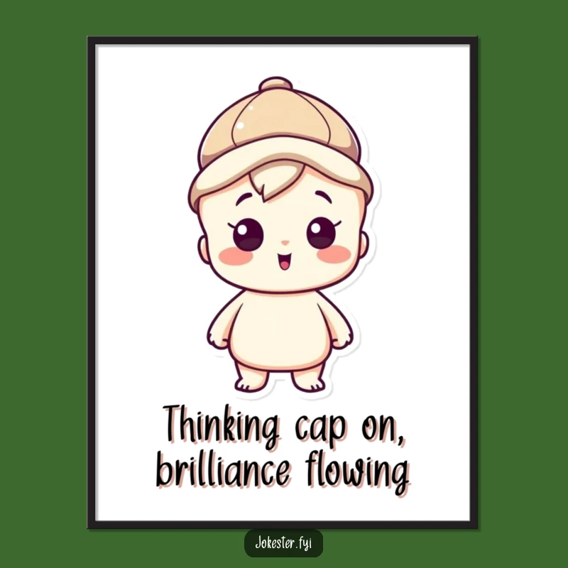 Clever Character Art Print: Free Printable Inspired Thinking Downloadable Decor