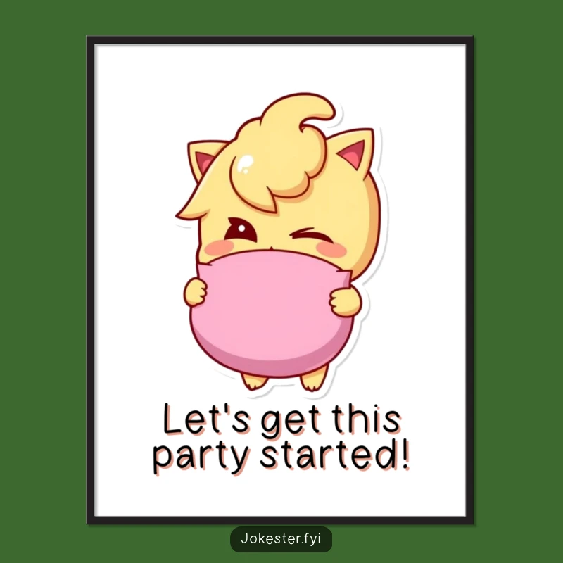 Free Printable Wall Art: Mischievous Character Adds Whoopee Fun!