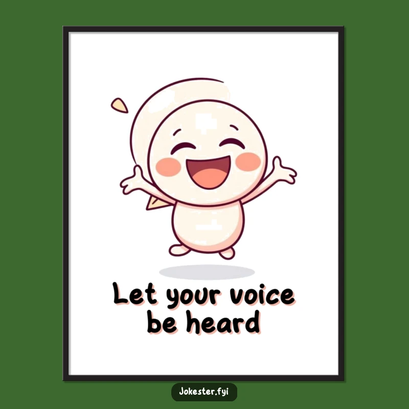 Funny Free Printable Wall Art: Giggling Bubble - Joyful Downloadable Decor