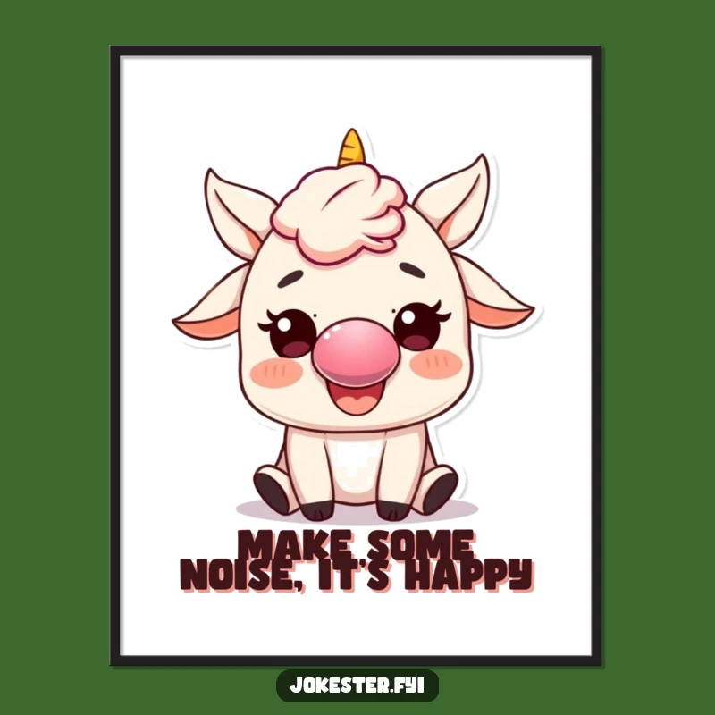 Free Printable Wall Art: Clown Nose Character Honking Horn, Funny Downloadable Art