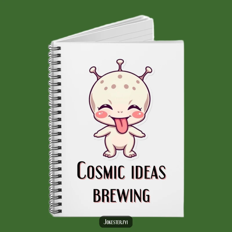 Funny Alien Tongue Notebook: Jot Down Your Cosmic Thoughts