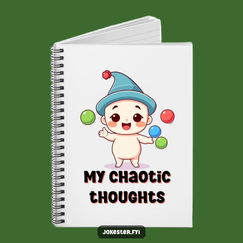 Funny Juggling Notebook: Jot Down Ideas with a Cheerful Character, Perfect Funny Gift!