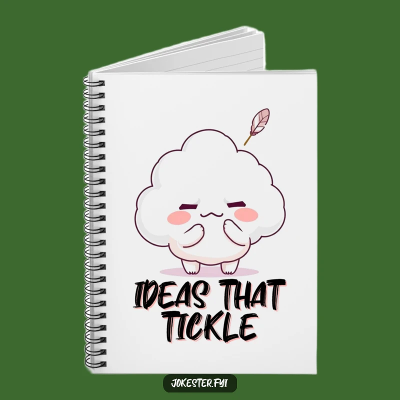 Funny Kawaii Cloud Tickle Notebook: Mischievous Character's Feathered Notes - Gift for Writers