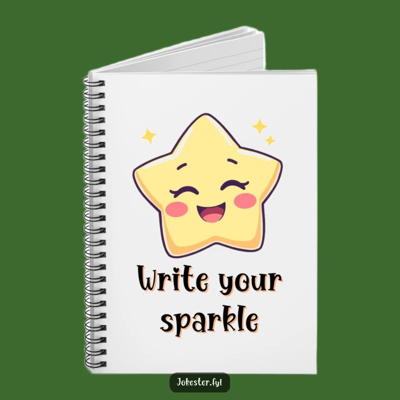 Funny Star Wink Notebook - Journal Twinkle Humor Pad