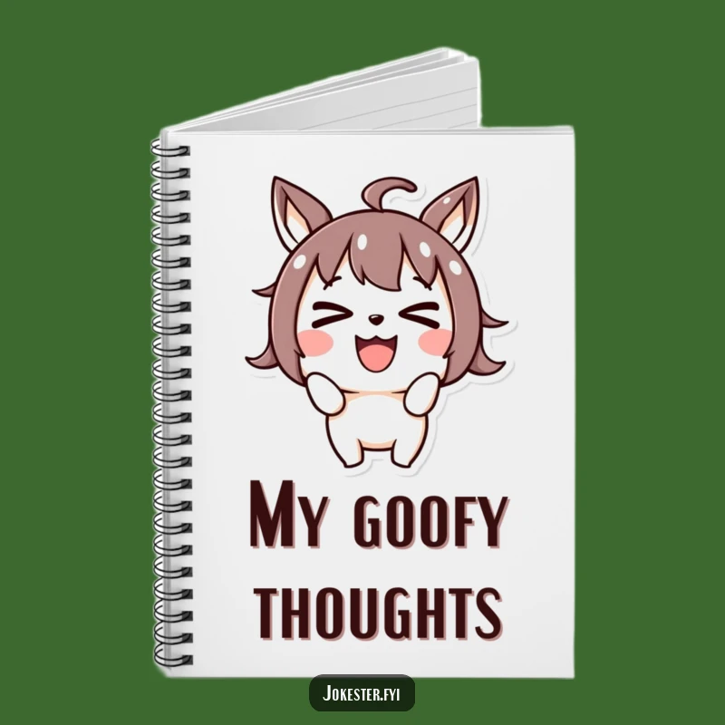 Funny Cross-Eyed Joyful Notebook - Goofy Character Journal Gift