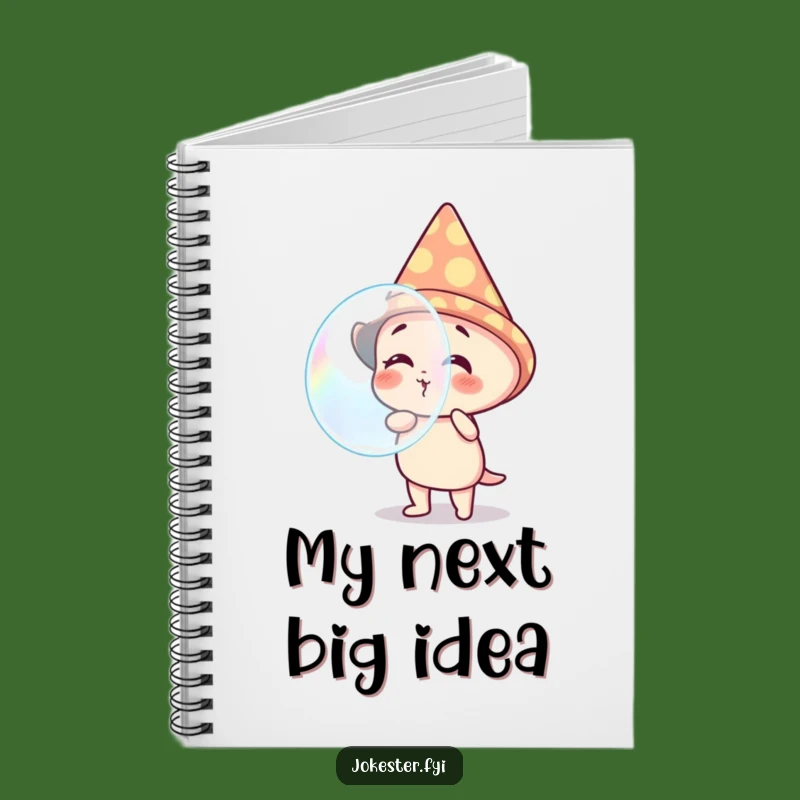 Funny Giggling Bubble Character Notebook - Jot Down Your Hilarious Thoughts!