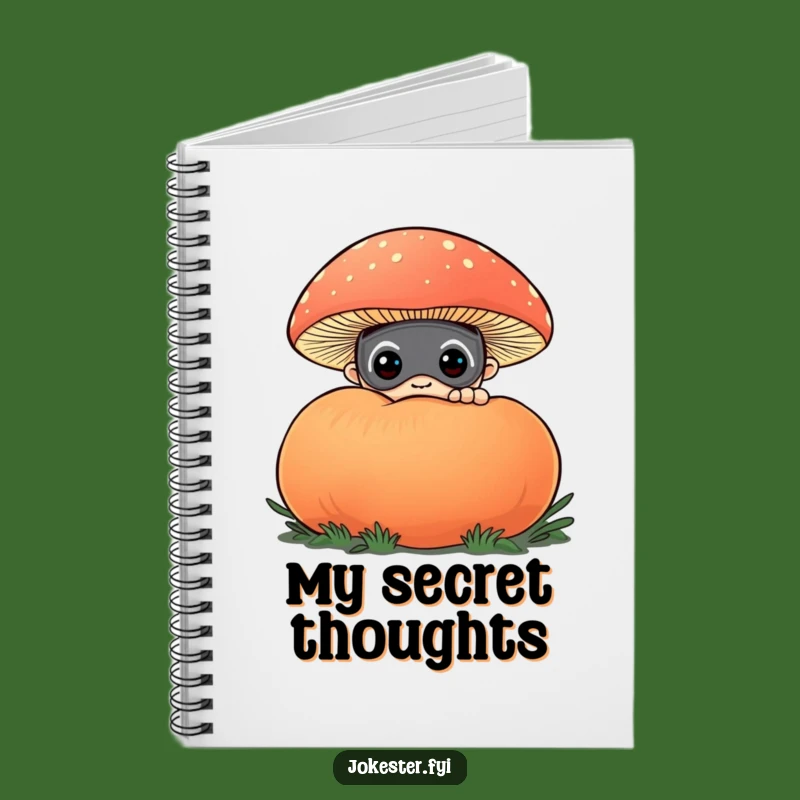 Funny Curious Masked Character Notebook - Jot Down Your Intriguing Thoughts!