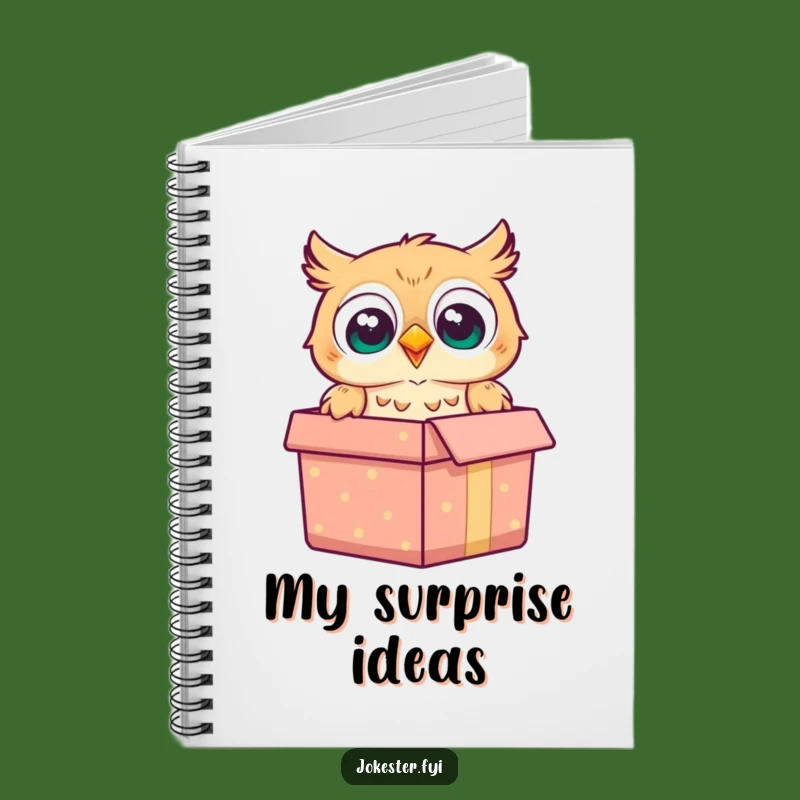 Funny Owl Gift Box Notebook: Jot Down Surprises with Joyful Notes