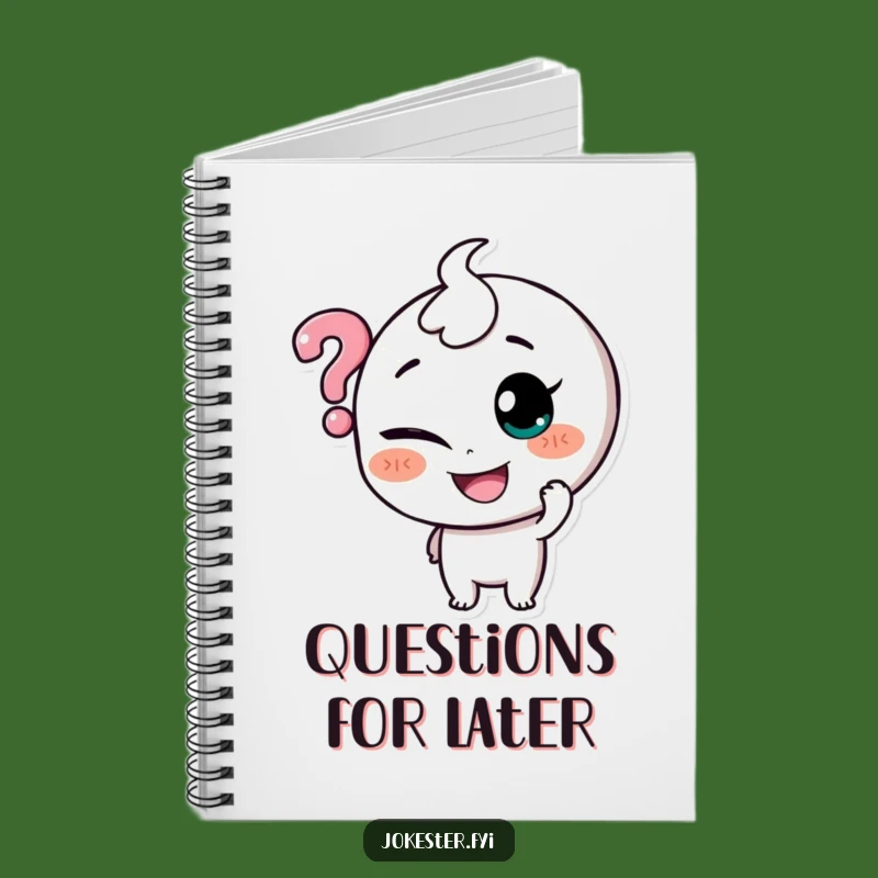 Funny Question Mark Tickler Notebook: Jot Down Your Inquiries