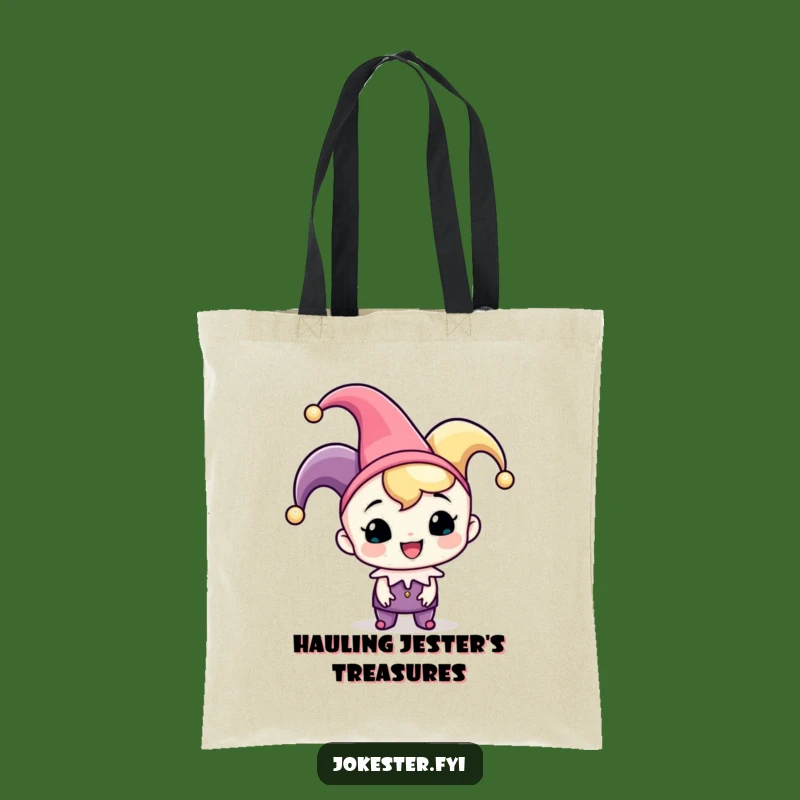 Funny Jester Tote Bag: Cheerful Character Carry-All, Hilarious Gift!