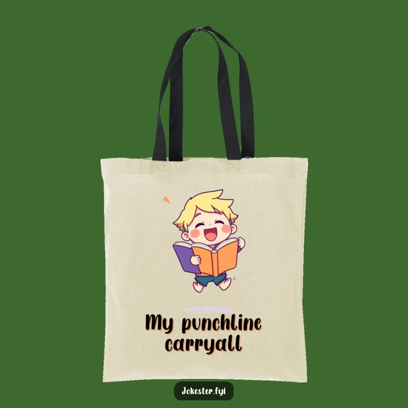 Funny Joke Book Tote Bag: Carry Your Laughs in Style, Perfect Funny Gift for Bookworms!